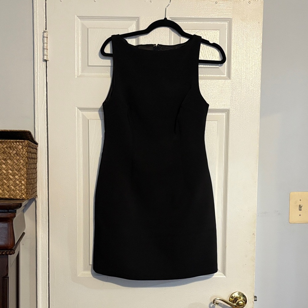 Meshki Black Sleeveless Mini Sheath Dress